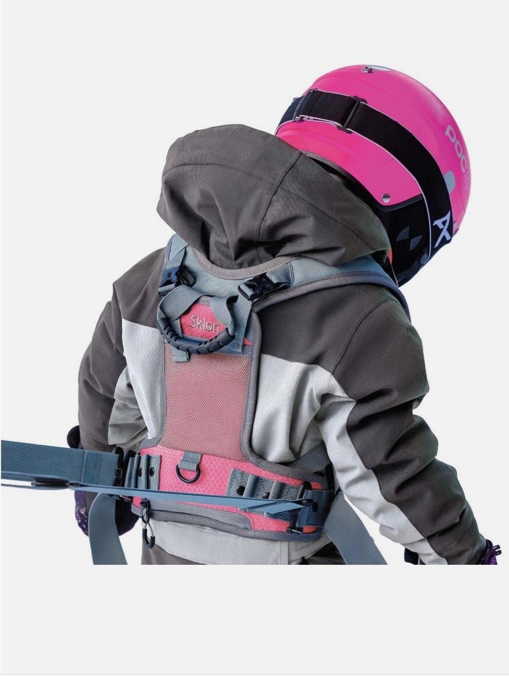 Sklon Pink and Gray Kids ski and snowboard Harness